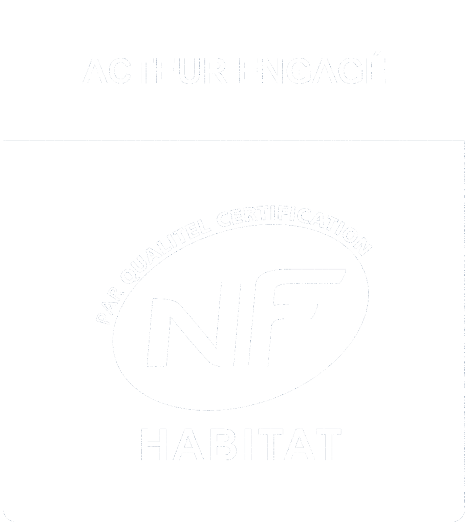 Logo certification Acteur Engagé NF Habitat