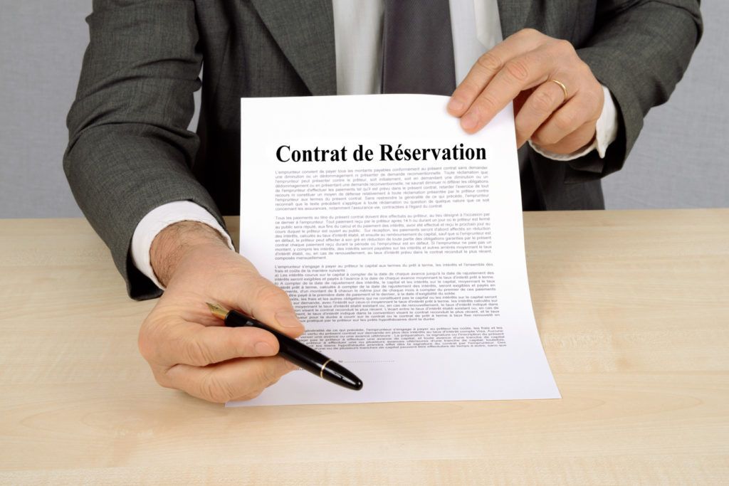 Le contrat de réservation